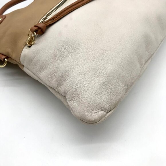 Pietro Alessandro Tan and Beige Leather Shoulder Bag - Picture 9 of 10